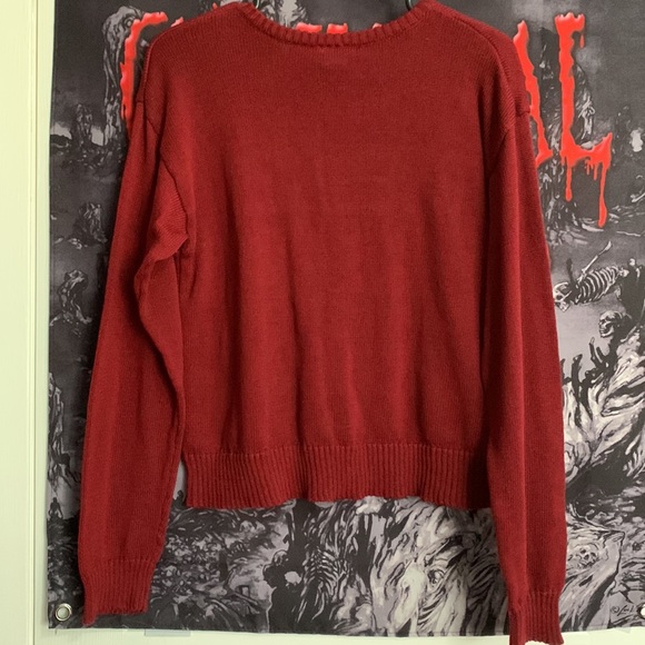 Blessed Burgundy Knit Sweater - Picture 5 of 5